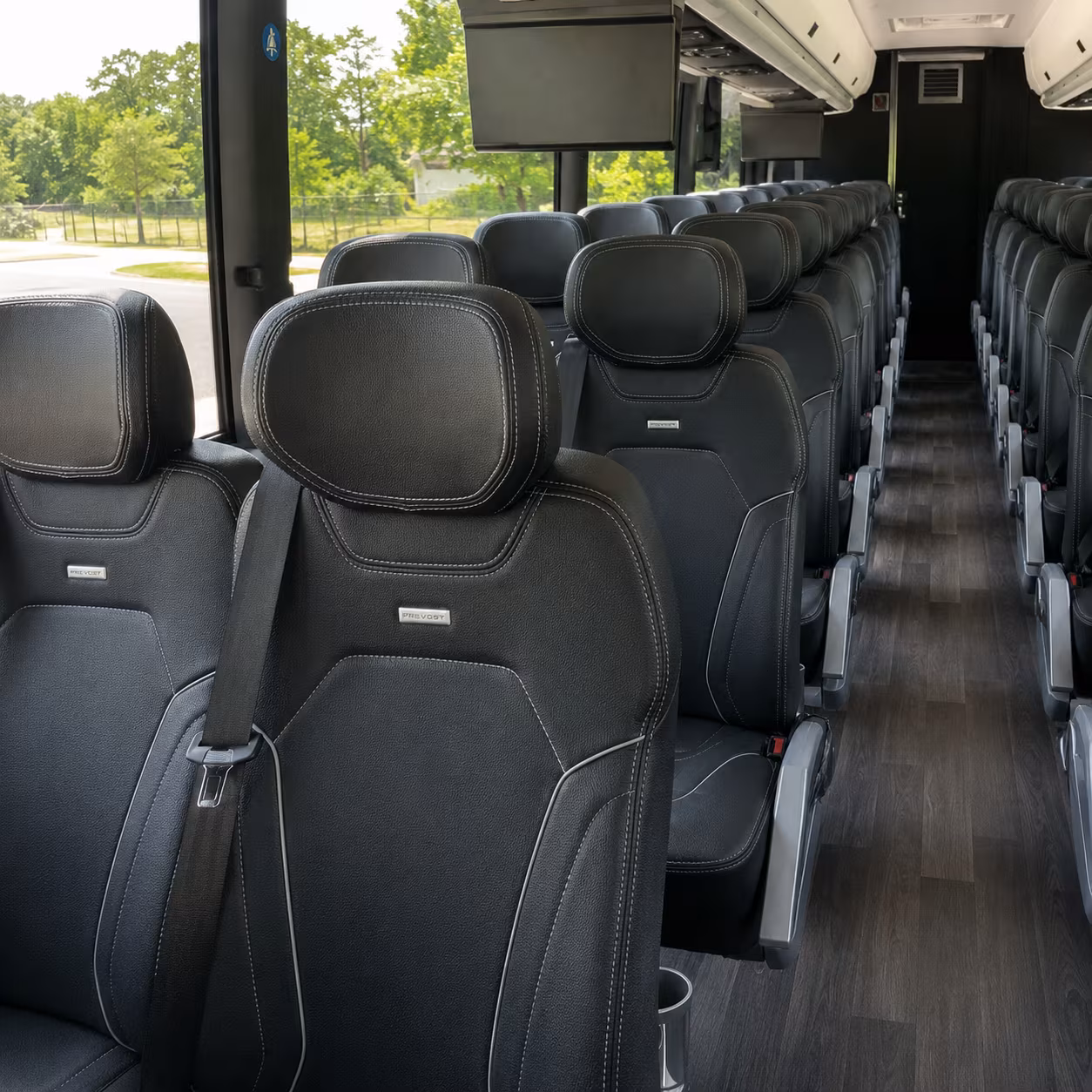 jacksonville charter bus services interior