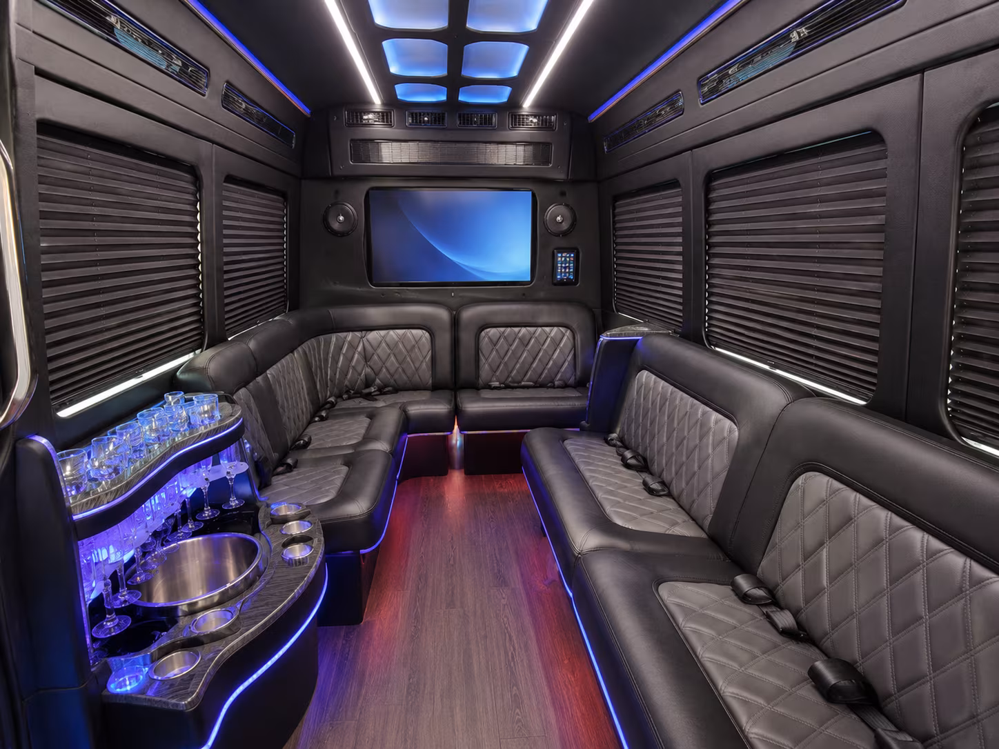 jacksonville party bus interior